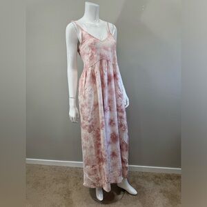 Revolve Z SUPPLY Hazy Ombré Pink Blush Tie-Dye Maxi Dress
